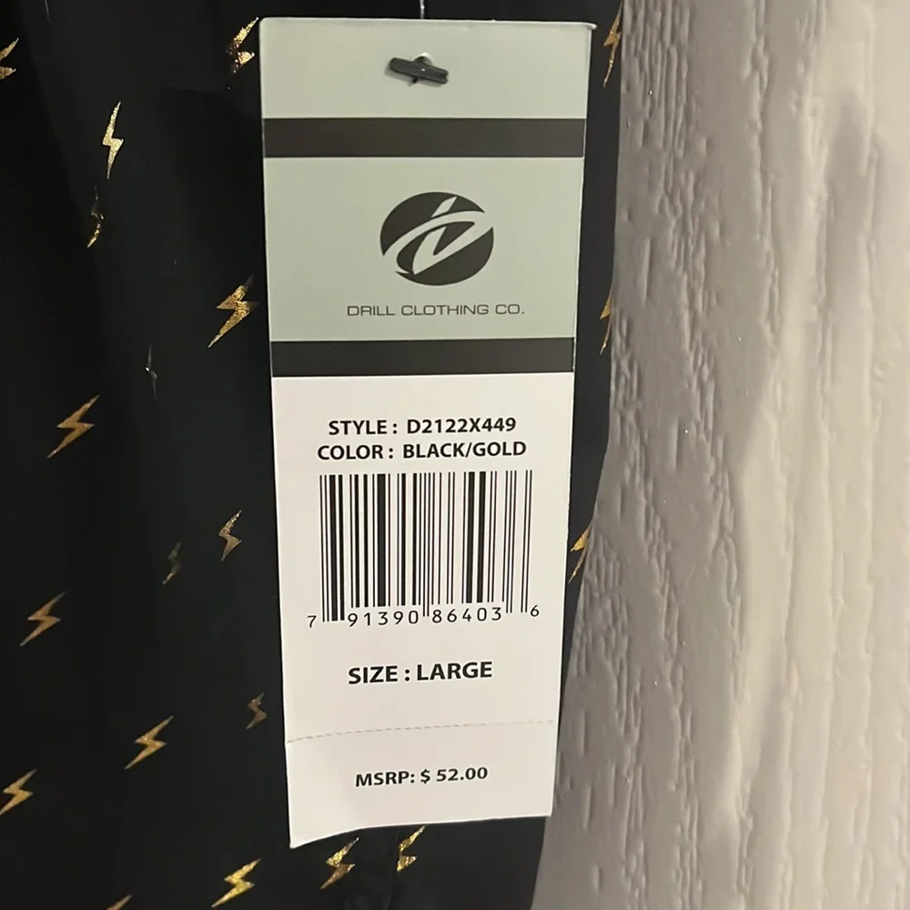 MENS STYLISH BUTTON DOWN SIZE LARGE - Picture 3 of 4